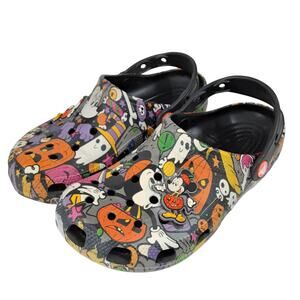 Disney Parks Crocs Clogs Halloween Mickey Minnie Mouse 2022 Womens 6 Slip On